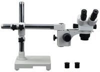 OMAX 5X-80X Zoom Single Bar Boom Stand Stereo Microscope