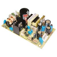 Mean Well PD-25A AC to DC Power Supply, Open Frame, Dual Output, 5 Volt, 12 Volt, 2.1 Amp, 1.2 Amp, 25 Watt, 4.2" L x 2.4" W x 1.1" H