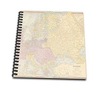 3dRose Vintage Europe Map-Memory Book, 12-inch (db_178860_2)