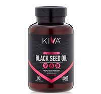 Kiva Black Seed Oil Capsules, 2000 mg per Serving- Organic, Cold-Pressed and RAW (90 Softgels)