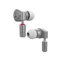 Yinyoo V2 in Ear Metal Earphones Dynamic Driver 1DD HiFi Bass Earbuds Headphones Noise Cancelling Earphones with 3.5mm Audio Plug for Android Smartphone Tablet Laptop Computer Mp3 Mp4 Players (Gray)