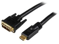 StarTech.com 25 ft HDMI to DVI-D Cable - HDMI to DVI Adapter / Converter Cable - 1x DVI-D Male, 1x HDMI Male - Black, 25 feet (HDDVIMM25)