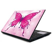 Skinit Decal Laptop Skin for Inspiron 15 3000 Series - Originally Designed Pink Butterfly Design