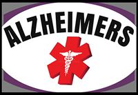 Alzheimers Medical Alert Soft Fabric Stickers Reusable Set of 18
