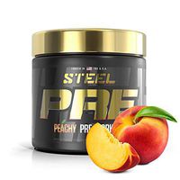 Steel Supplements PRE Pre Workout Powder Energy Drink Intensity Nootropic Focus 30 Servings (Peachy)