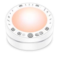 NO1seller Top White Noise Sound Machine with Led Night Light for Sleep |Portable Relaxing Therapy Spa for Baby Adults |10 Soothing Nature Sounds, DIY Recording, 2 Ways Power Supply, Auto-Off Timer