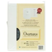 St. James Overtures Traditional Emboss Ivory Invitations, 40 Sets
