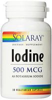 Solaray Iodine as Potassium Iodide Capsules, 500 mcg, 30 Count
