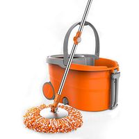 Double Drive Mop Bucket 360° Rotating Mop Household Mop Free Hand Wash Automatic Flushing Wet And Dry Squeeze Water Mop Bucket - Size: 46x26x28cm