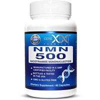 NMN Stabilized Form 500mg Serving Nicotinamide Mononucleotide Direct NAD+ Supplement More Stable Than Riboside Works Best When Paired with Resveratrol (2X 250mg Capsules 60ct).