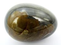 jennysun2010 2 pcs Natural Polychronic Jasper Gemstone Egg Crystal Healing Sphere Massage Finger Exercise 35x40mm