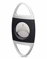 Saber Double Guillotine Serrated Blades 70 Ring Gauge Cigar Cutter Warranty Black