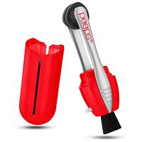 CarbonKlean Peeps Eyeglass Lens Cleaner - Efficient and Durable Carbon Microfiber Technology - Exclusively Used by NASA - 500 Uses (Injected Red)