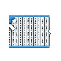 Brady AF-1-4-PK Aluminum Foil Tape (B-184), Black on Silver, Consecutive Numbers Repeated Wire Marker Card (25 Cards)