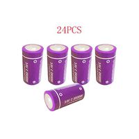 ER 26500 9000mAh 3.6V C Size Lithium Thionyl Chloride Battery with Button Top (24pc)