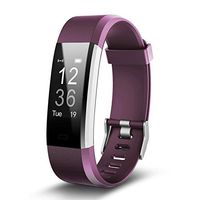 Smart Bracelet, Bluetooth 4.0 Heart Rate Monitor with 0.96" Panel, Pedometer, GPS & Auto Sleep Tracking, Good Fitness Tracker for iPhone X/8/7/6S/SE, iPad, Samsung Galaxy S9/S8/S7/Edge - Purple
