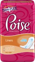Kimberly Clark Poise Pantiliner Very Light 8-1/2" Long, Unique absorbent, Discreet Protection (Bag of 24 Each)