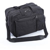 A.Saks Ballistic Nylon Expandable 10 Pocket w/Laptop Compartment (Black)