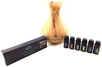 400ml Aromatherapy Essential Oil Diffuser Ultrasonic COOL Mist & 6 Oils Included