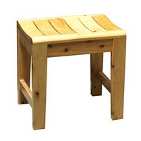 ZHAOYONGLI Bathing Aid for Bathroom Stool Waterproof Bathroom Stool Bath Stool Solid Wood Wooden Bench Antiseptic Non-Slip Shower Stool Household Small Bench (Color : Wood Color, Size : 403040cm)