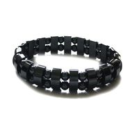 Accents Kingdom Men's Magnetic Hematite Dual Strand Beaded Fashion Bracelet, 8.5"