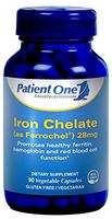 Patient One Iron Chelate (as Ferrochel®) 28 mg - 90 Vegetable Capsules