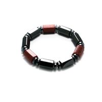 Accents Kingdom Magnetic Hematite Bracelet with Golden Dust Hexagon Beads, 7.5"