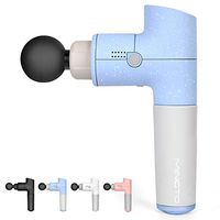 MINGTO Massage Gun,Professional Muscle Massage Gun for Athletes,Quiet Deep Tissue Percussion Massager,Cordless Handheld Massager Device Includes 6 Massage Heads