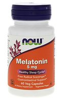 NOW FOODS SPO Melatonin 5Mg Cap, 60 Count
