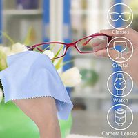 100pcs 13cm x 13cm Microfiber Cleaning Cloth for for Eyeglass Sunglasses LCD Screens and Other Delicate Surfaces