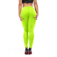 H.Coosy Practical;Cozy Pure Color Black Yoga Pants Tight Leggings Sports Fitness Pants Europe and The United States Women Sexy was Thin Mention Hip Pants Fluorescent Green S