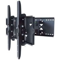2xhome - New TV Wall Mount Bracket - Secure Cantilever LED LCD Plasma Smart Tv Flat Panel Screen Monitor Large Displays - Long Swing Out Dual Double Arm Extendible Adjustable - Full Motion 15 Degrees