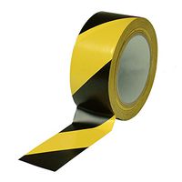 Black & Yellow Hazard Warning Safety Stripe Tape • 2" x 36 Yds • Ideal For Walls, Floors, Pipes And Equipment.