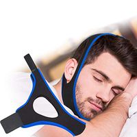 Breathing Aids & Nasal Strips Adjustable Anti-Snoring Chin Strap,Anti-Snore Sleep Strap/Stop Snoring Strap for Men Women