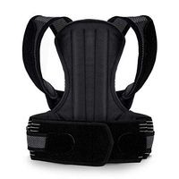 Atercel Posture Corrector Back Brace [Upgrade Version 2019] for Women, Men, Adults, Adjustable Full Back Support, Lightweight (Black, Large)