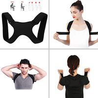 Shoulder Posture Corrector Back Support Brace for Men and Women, Upper Back & Neck Pain Relief, Adjustable Clavicle Brace for Injury Rehab & Alignment