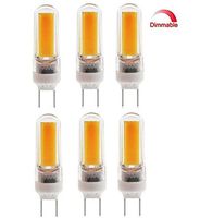 Best to Buy 6-pack Dimmable LED-G8-4W-Corn COB -SHORT-110V-130V Replacement LED Light Bulb-Warm white