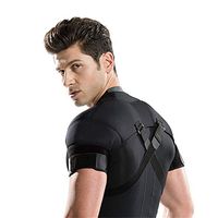 HZYWL Adjustable Double Shoulder Support,Brace Strap Wrap Neoprene Protector,Rotator Cuff Compression Support Sports Protective Gear,S
