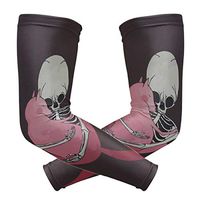 LEVEIS Skull Cat Arm Sleeves UV Protection for Men Women Sunblock Protective Gloves Running Golf Cycling Driving Long Arm Cover 1 Pair