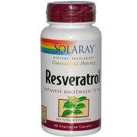 Solaray Guaranteed Potency Resveratrol, Veg Cap (Btl-Plastic) 75mg 60ct