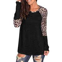 Long Sleeve T Shirt Women 2019, Liraly Ladies O-neck Casual Tunic Tops Blouse(Black ,US-10 /CN-XL)
