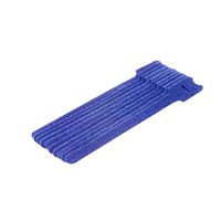 8 Inch Hook and Loop 10 Pack Self Gripping Strip Ties Blue Keep Cables Manageable Reusable Over and Over Will Not Crimp Cables Velcro Easy Lock Straps Telephone Cat 5e Data Line Organizer