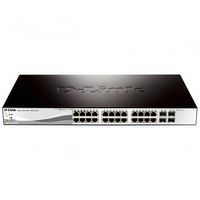D-Link DGS-1210-28P 28 Port PoE Gigabit Smart Switch Including 4 Combo SFP Ports - 24 Ports - Manageable - 4 x Expansion Slots - 10/100/1000Base-T - 4 x SFP Slots - 2 Layer Supported - Desktop, Rack-mountableLifetime Limited Warranty