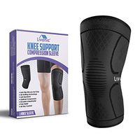 Livonic Knee Compression Sleeve - Knee Support for ACL, MCL, Arthritis, Sports, Joint Pain Relief, Meniscus Tear, Injury Recovery & Pain Relief - Knee Brace Support for Men & Women (Single) Small