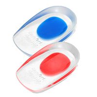 Premium Dual-Layer Gel Comfort Heel Cup (2 Pack) (Red)