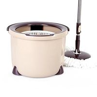 Mop Cloth Mop Bucket Dual Drive Automatic Drying Single Barrel Rotary Mop DELICATEWNN