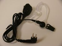 COVERT ACOUSTIC TUBE EARPIECE FOR ICOM RADIO (2pin) NEW 1 yr warranty