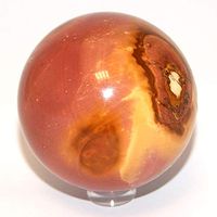 Polychrome Jasper Crystal Sphere with Stand 57mm Size 2.2"