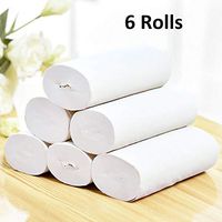 Toilet Paper Bulk 6 Rolls Unbleached Safe 3-Ply Home Kitchen Environmental Friendly Toilet Tissue Hand Towels for Daily Use