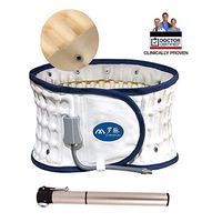 Inflatable Back Belt,Decompression Back Brace,Spinal Air Traction Physio Decompression Back Support for Men and Women. (White)